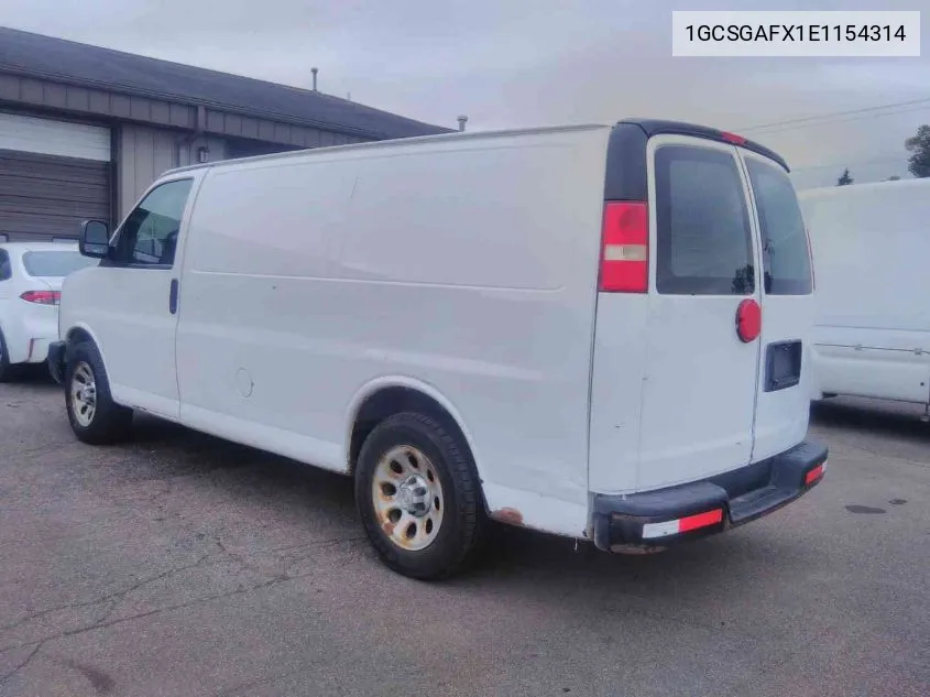 1GCSGAFX1E1154314 2014 Chevrolet Express G1500