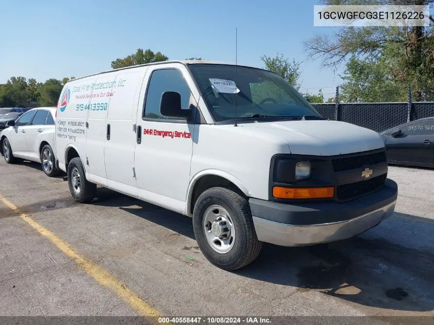 2014 Chevrolet Express 2500 Work Van VIN: 1GCWGFCG3E1126226 Lot: 40558447