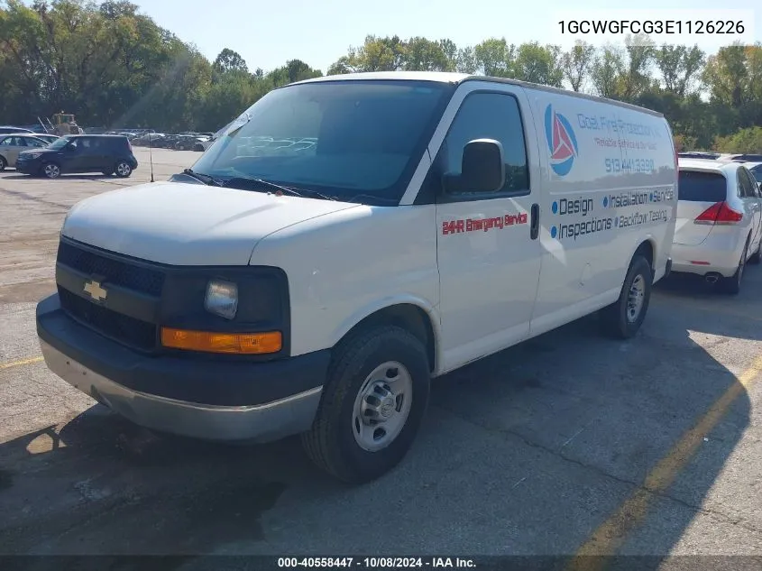 2014 Chevrolet Express 2500 Work Van VIN: 1GCWGFCG3E1126226 Lot: 40558447