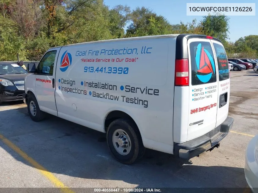 1GCWGFCG3E1126226 2014 Chevrolet Express 2500 Work Van