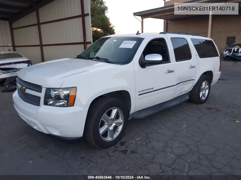 1GNSCKE01ER140718 2014 Chevrolet Suburban 1500 Ltz