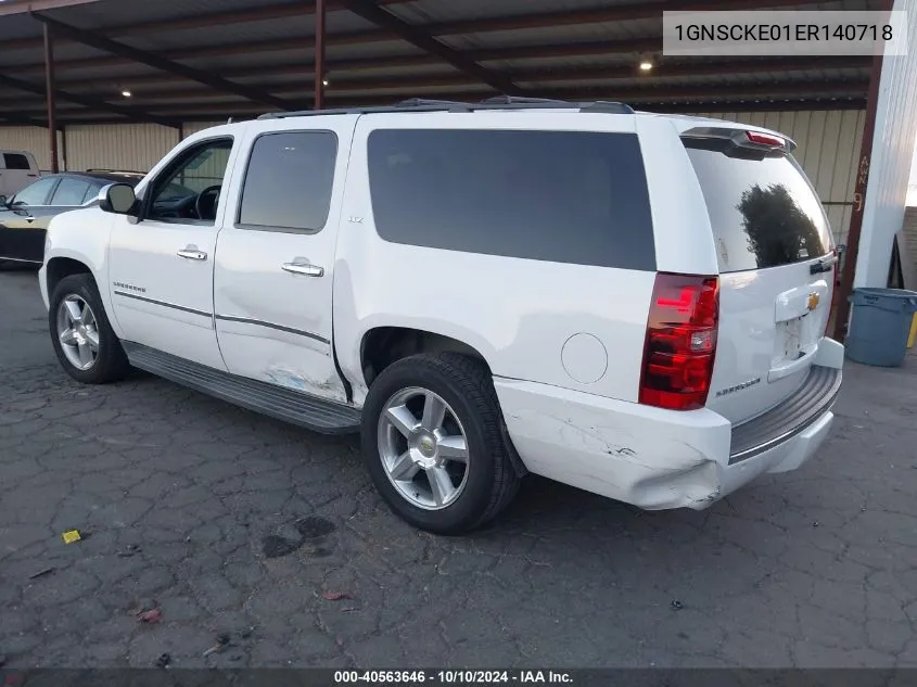 1GNSCKE01ER140718 2014 Chevrolet Suburban 1500 Ltz