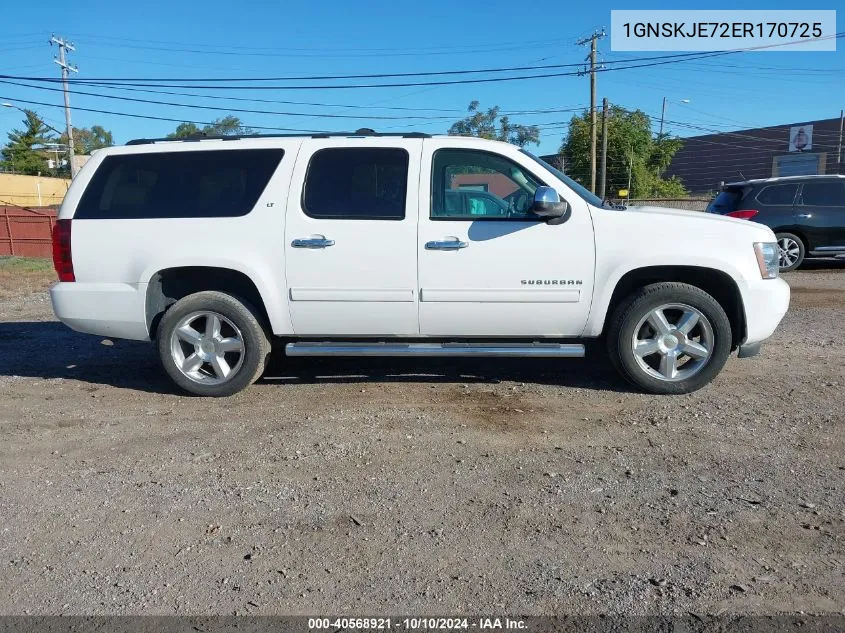 2014 Chevrolet Suburban 1500 Lt VIN: 1GNSKJE72ER170725 Lot: 40568921