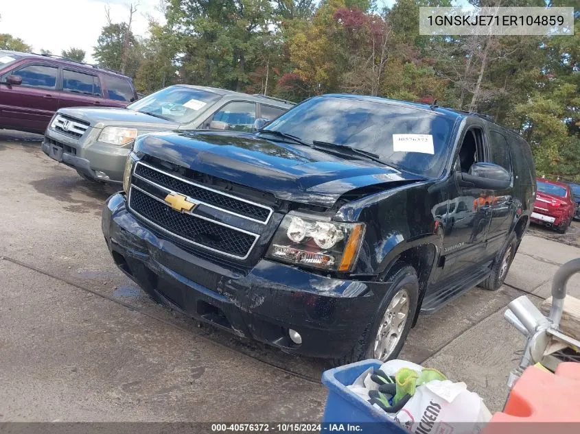 2014 Chevrolet Suburban 1500 Lt VIN: 1GNSKJE71ER104859 Lot: 40576372