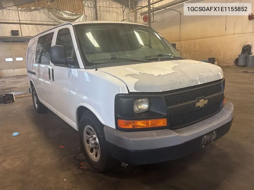 2014 Chevrolet Express 1500 Work Van VIN: 1GCSGAFX1E1155852 Lot: 40583323