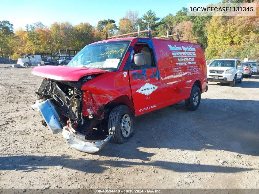 2014 Chevrolet Express 2500 Work Van VIN: 1GCWGFCA9E1131345 Lot: 40594419