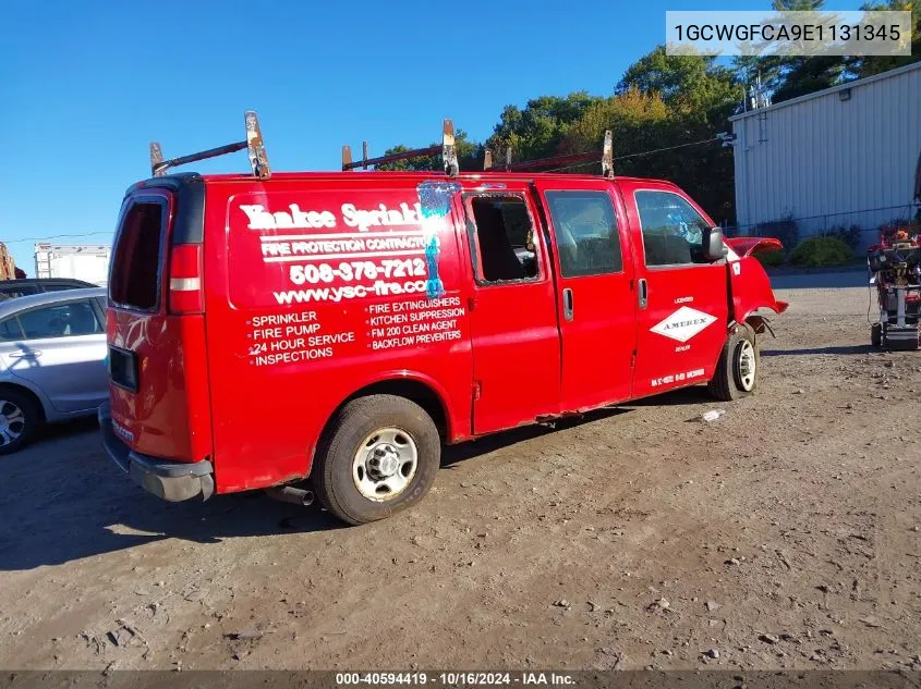 2014 Chevrolet Express 2500 Work Van VIN: 1GCWGFCA9E1131345 Lot: 40594419