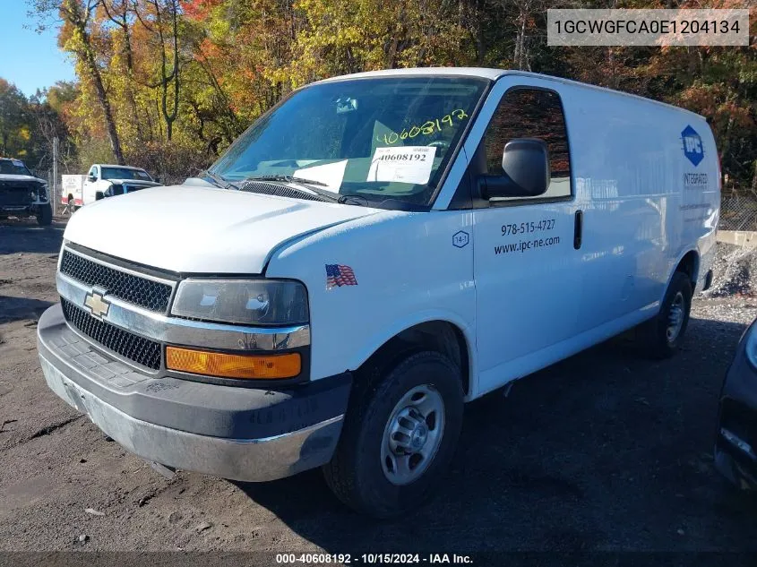 2014 Chevrolet Express 2500 Work Van VIN: 1GCWGFCA0E1204134 Lot: 40608192