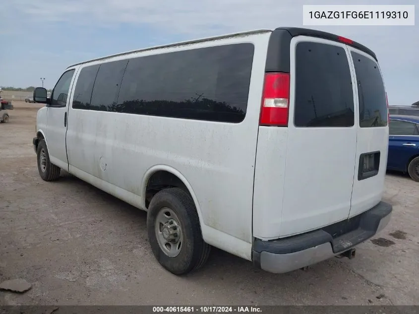 2014 Chevrolet Express 3500 Lt VIN: 1GAZG1FG6E1119310 Lot: 40615461