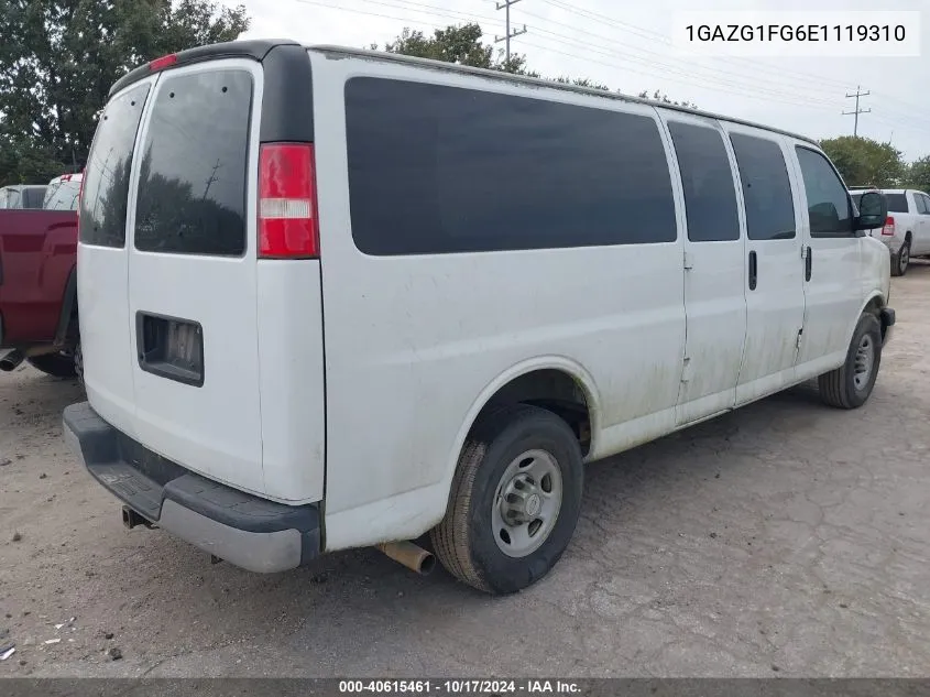 2014 Chevrolet Express 3500 Lt VIN: 1GAZG1FG6E1119310 Lot: 40615461