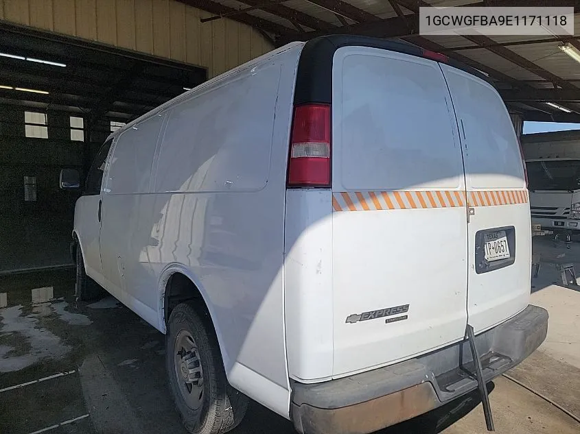 1GCWGFBA9E1171118 2014 Chevrolet Express G2500