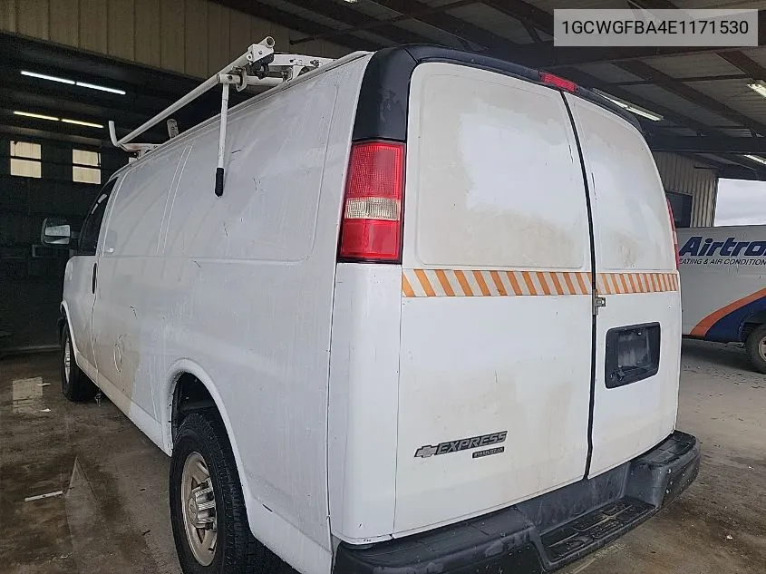 2014 Chevrolet Express 2500 Work Van VIN: 1GCWGFBA4E1171530 Lot: 40695529