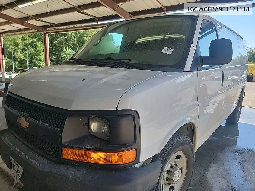 2014 Chevrolet Express 2500 Work Van VIN: 1GCWGFBA9E1171118 Lot: 40696956