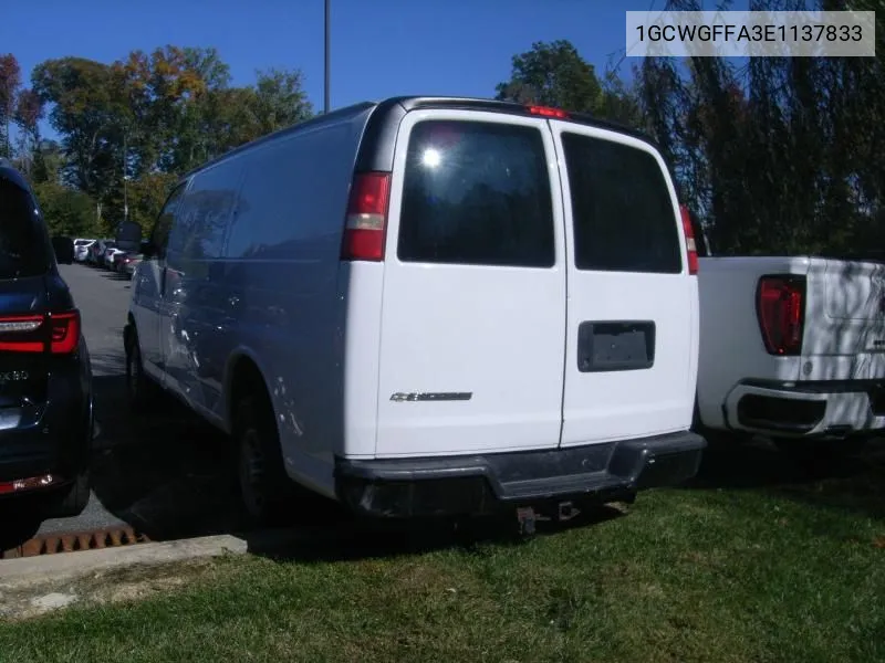 2014 Chevrolet Express 2500 Work Van VIN: 1GCWGFFA3E1137833 Lot: 40709409