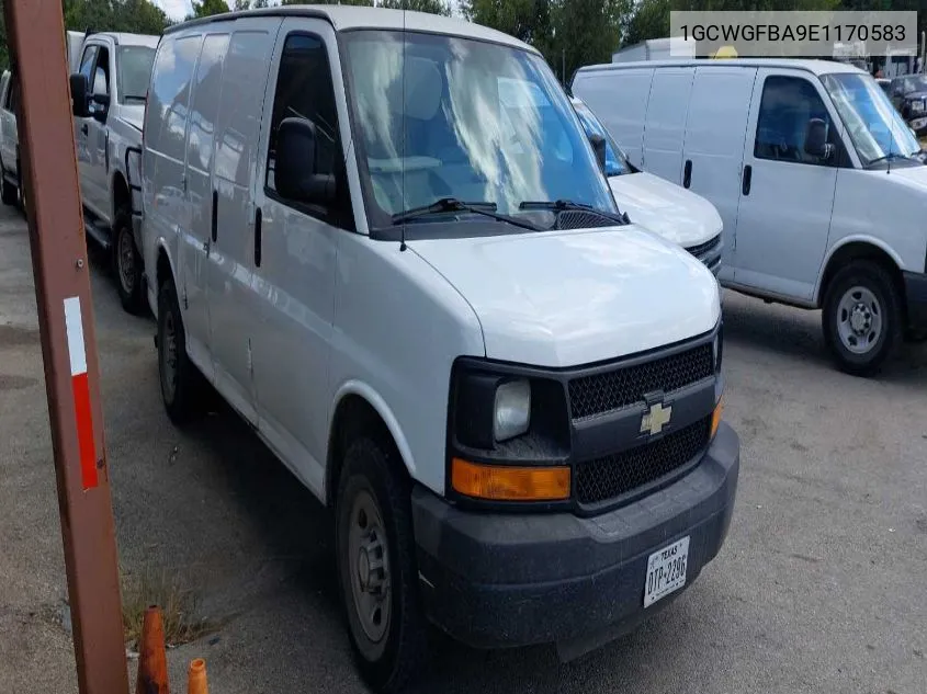 2014 Chevrolet Express G2500 VIN: 1GCWGFBA9E1170583 Lot: 40710111