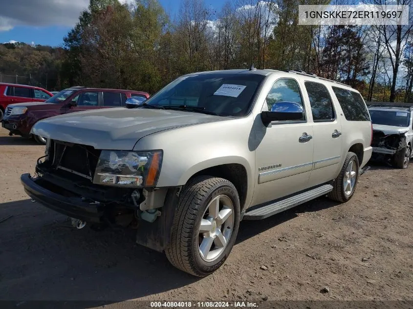 2014 Chevrolet Suburban 1500 Ltz VIN: 1GNSKKE72ER119697 Lot: 40804018