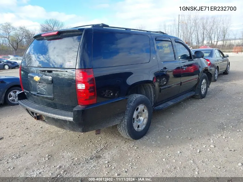 2014 Chevrolet Suburban 1500 Lt VIN: 1GNSKJE71ER232700 Lot: 40812602