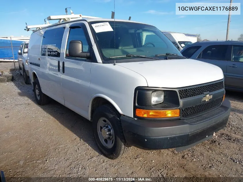 2014 Chevrolet Express 2500 Work Van VIN: 1GCWGFCAXE1176889 Lot: 40829675