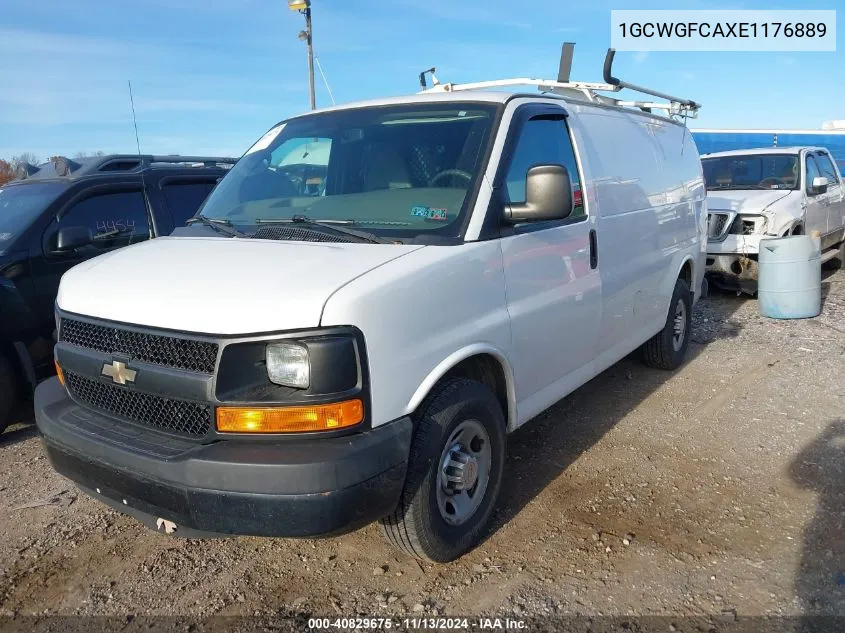 2014 Chevrolet Express 2500 Work Van VIN: 1GCWGFCAXE1176889 Lot: 40829675