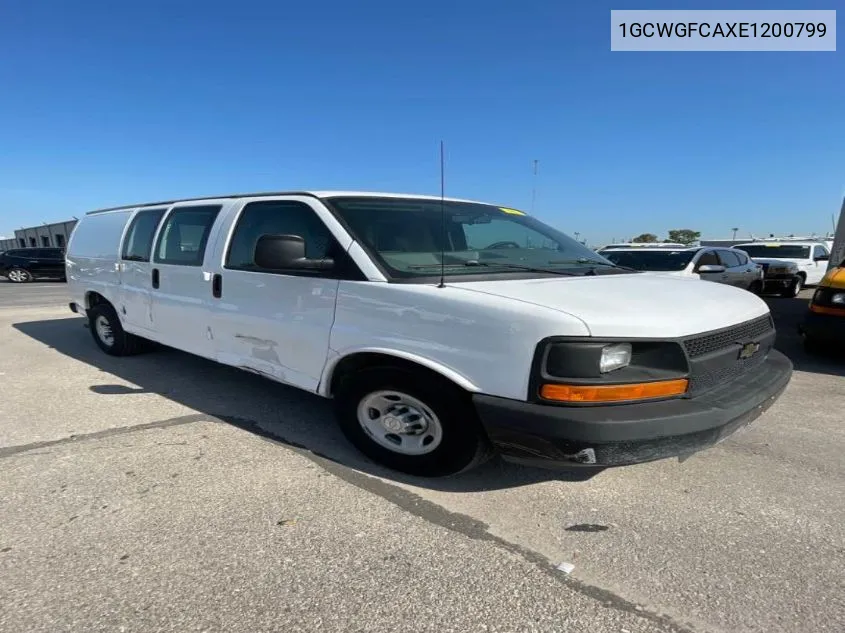 2014 Chevrolet Express G2500 VIN: 1GCWGFCAXE1200799 Lot: 40887158