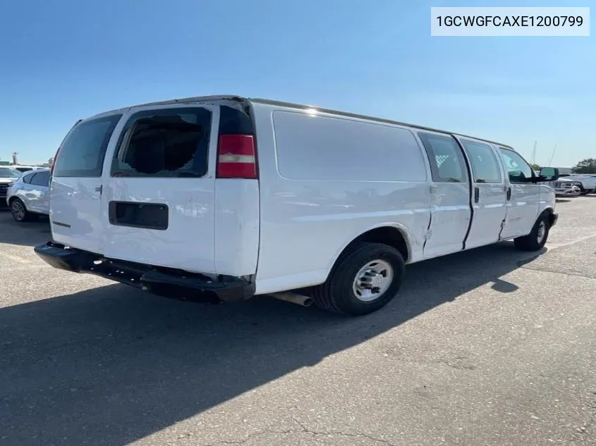 2014 Chevrolet Express G2500 VIN: 1GCWGFCAXE1200799 Lot: 40887158