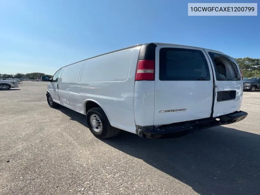 2014 Chevrolet Express G2500 VIN: 1GCWGFCAXE1200799 Lot: 40887158