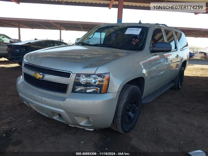 2014 Chevrolet Suburban 1500 Ls VIN: 1GNSCHE07ER174259 Lot: 40893306