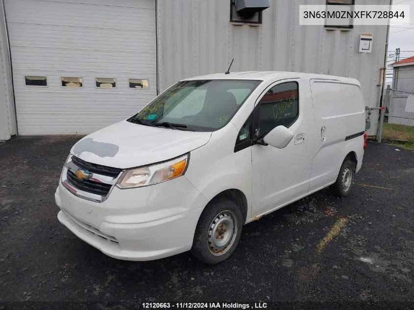 2015 Chevrolet Express Cargo Van VIN: 3N63M0ZNXFK728844 Lot: 12120663