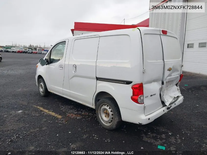 2015 Chevrolet Express Cargo Van VIN: 3N63M0ZNXFK728844 Lot: 12120663