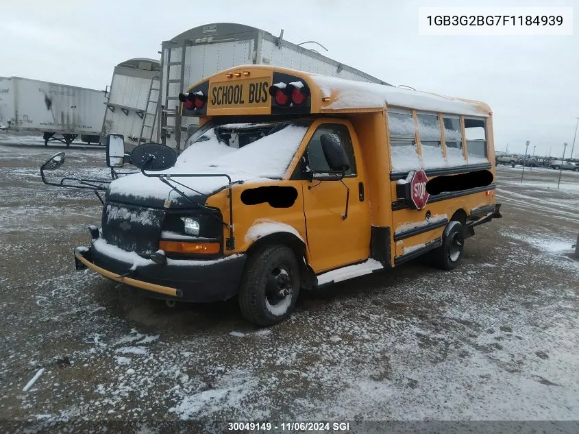 2015 Chevrolet Express G3500 VIN: 1GB3G2BG7F1184939 Lot: 30049149