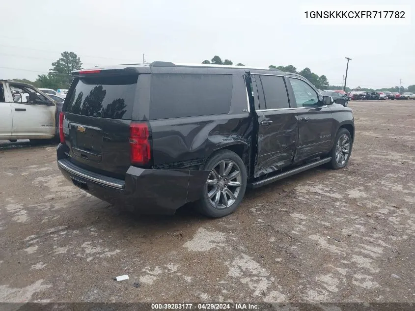 1GNSKKKCXFR717782 2015 Chevrolet Suburban 1500 Ltz