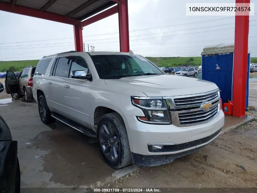 1GNSCKKC9FR724574 2015 Chevrolet Suburban 1500 Ltz