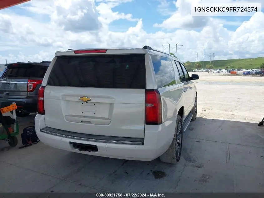 1GNSCKKC9FR724574 2015 Chevrolet Suburban 1500 Ltz