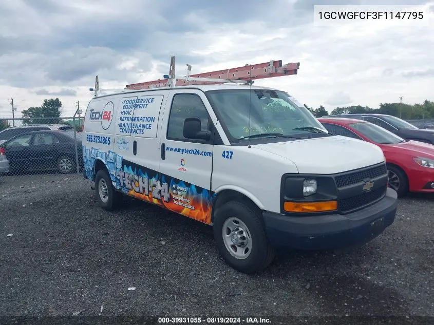 1GCWGFCF3F1147795 2015 Chevrolet Express 2500 Work Van