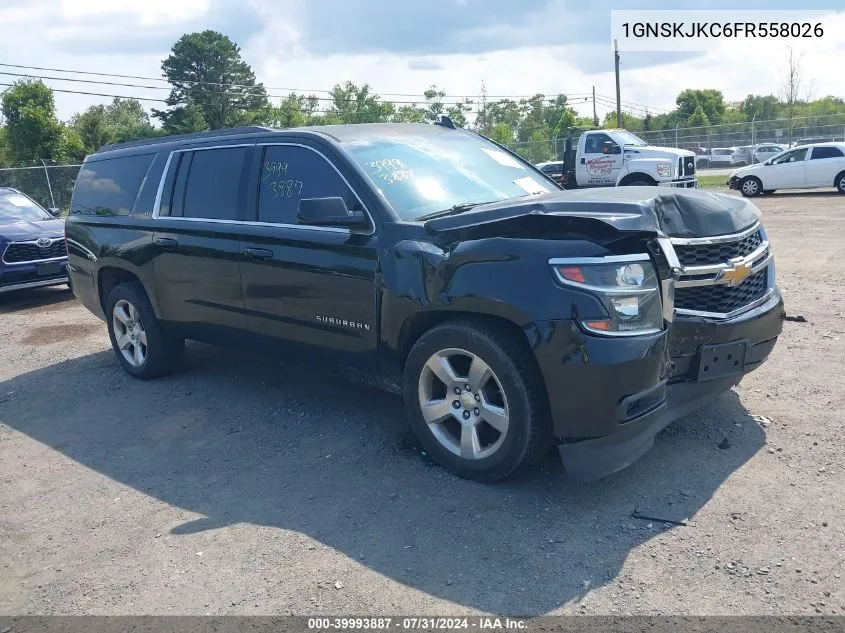 2015 Chevrolet Suburban 1500 Lt VIN: 1GNSKJKC6FR558026 Lot: 39993887