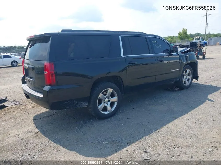 2015 Chevrolet Suburban 1500 Lt VIN: 1GNSKJKC6FR558026 Lot: 39993887