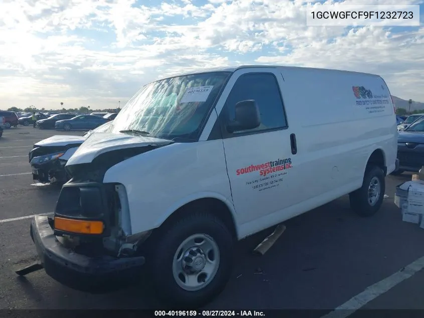 2015 Chevrolet Express 2500 Work Van VIN: 1GCWGFCF9F1232723 Lot: 40196159