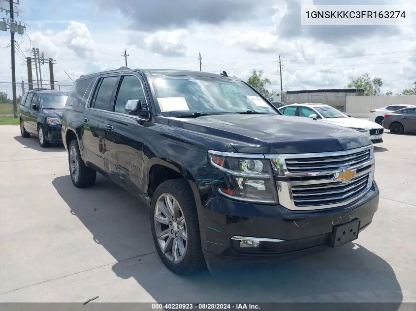 1GNSKKKC3FR163274 2015 Chevrolet Suburban 1500 Ltz