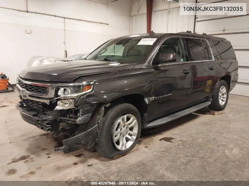 2015 Chevrolet Suburban 1500 Lt VIN: 1GNSKJKC3FR132035 Lot: 40297946