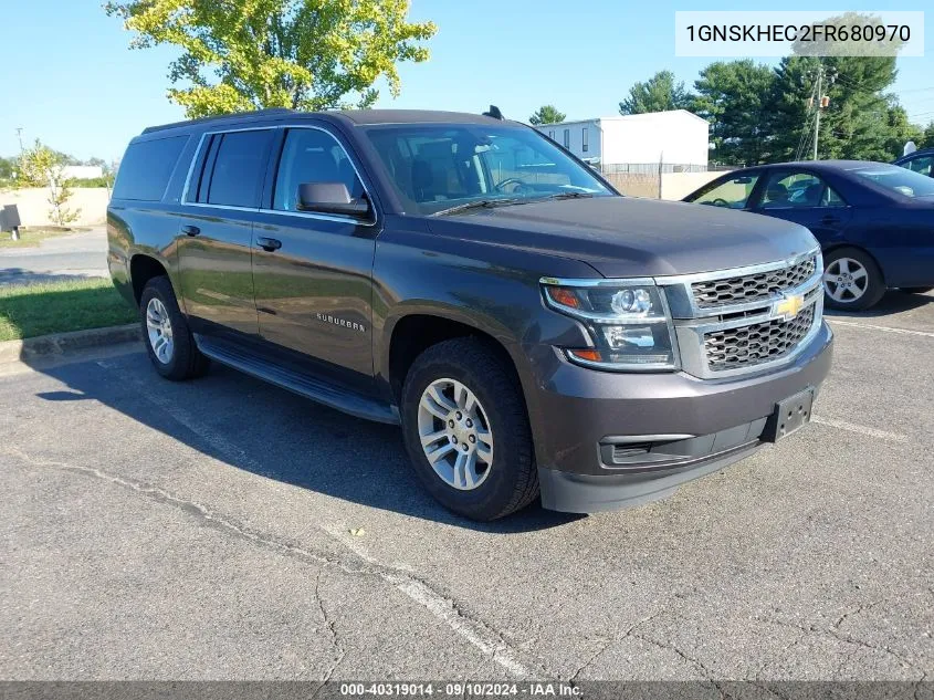 2015 Chevrolet Suburban 1500 Ls VIN: 1GNSKHEC2FR680970 Lot: 40319014