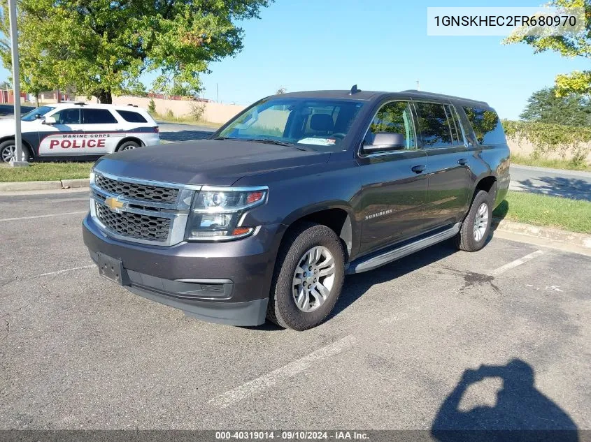 2015 Chevrolet Suburban 1500 Ls VIN: 1GNSKHEC2FR680970 Lot: 40319014