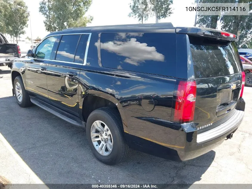 1GNSCJKC5FR114116 2015 Chevrolet Suburban 1500 Lt