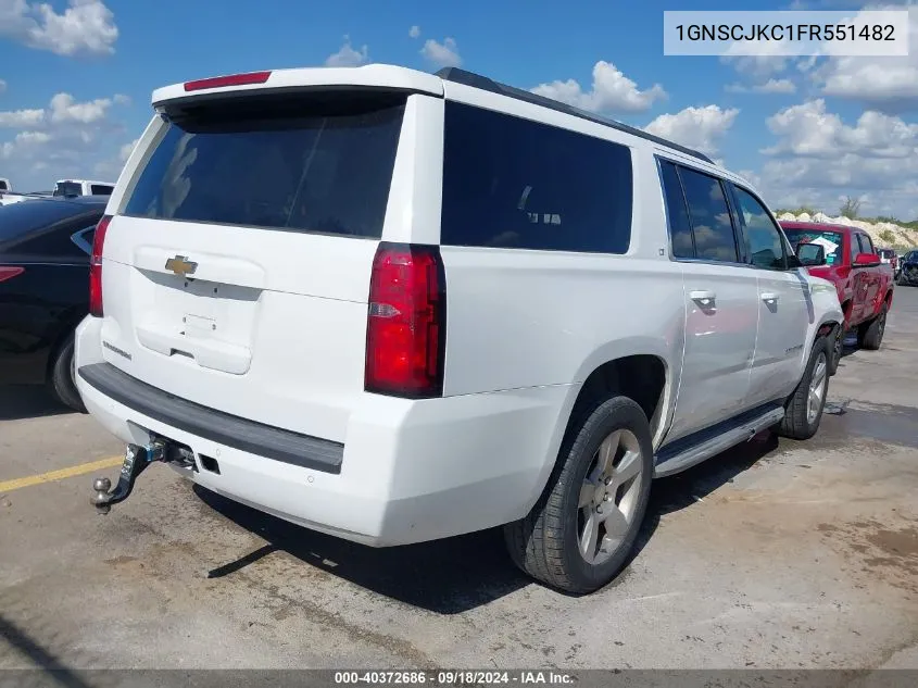 2015 Chevrolet Suburban 1500 Lt VIN: 1GNSCJKC1FR551482 Lot: 40372686