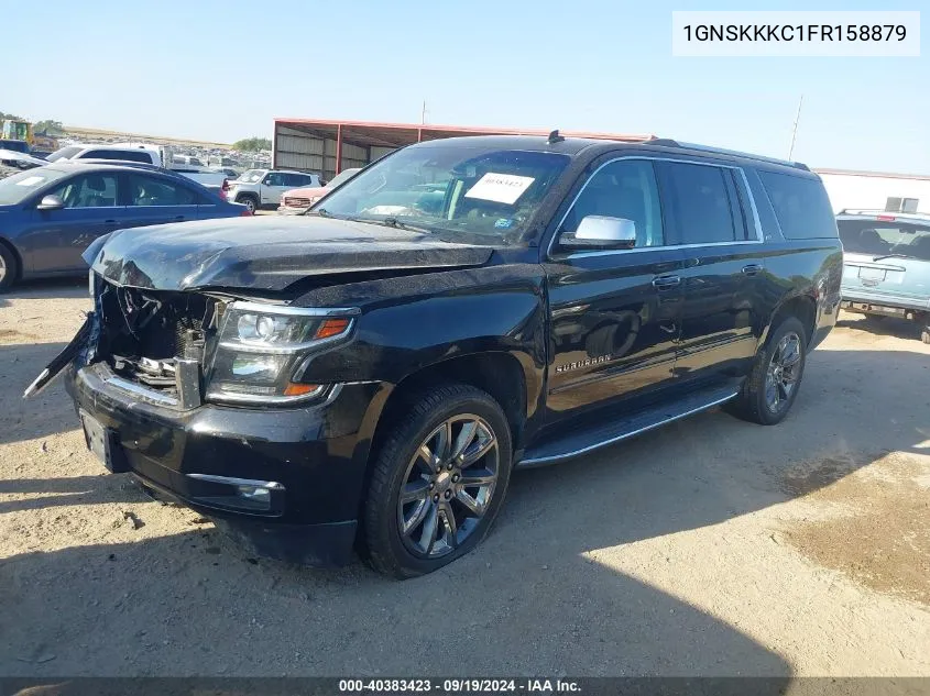 1GNSKKKC1FR158879 2015 Chevrolet Suburban 1500 Ltz