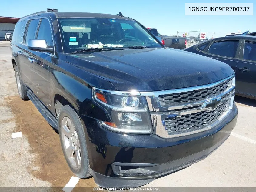 1GNSCJKC9FR700737 2015 Chevrolet Suburban 1500 Lt