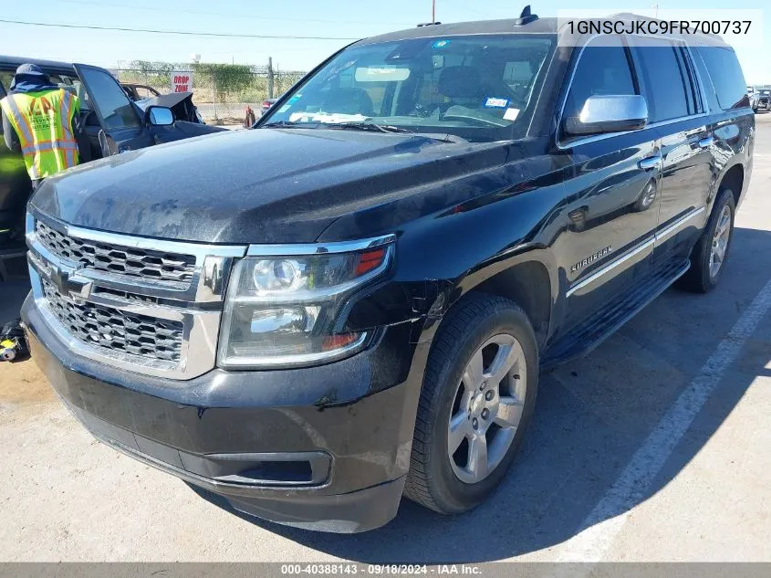 1GNSCJKC9FR700737 2015 Chevrolet Suburban 1500 Lt