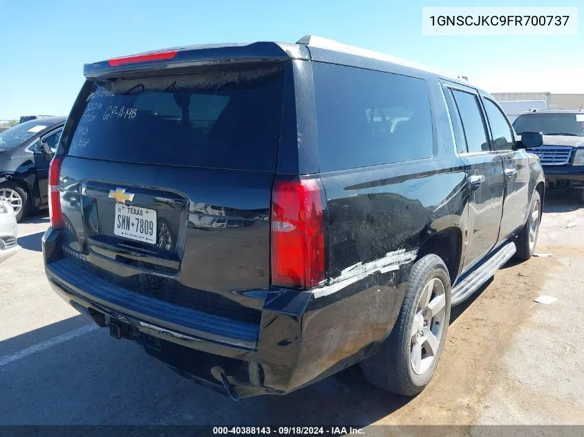 2015 Chevrolet Suburban 1500 Lt VIN: 1GNSCJKC9FR700737 Lot: 40388143