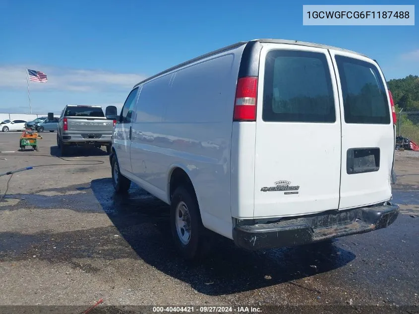 2015 Chevrolet Express 2500 Work Van VIN: 1GCWGFCG6F1187488 Lot: 40404421