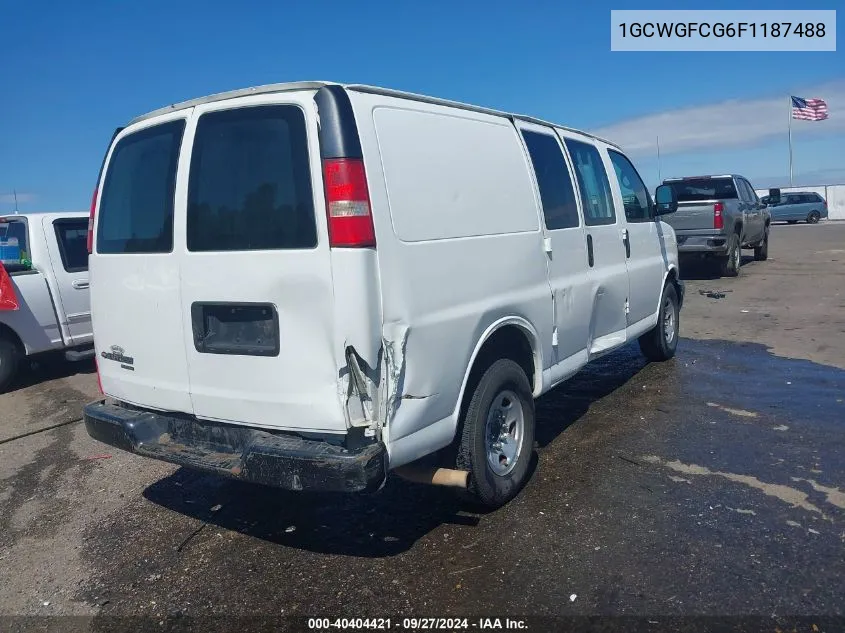 2015 Chevrolet Express 2500 Work Van VIN: 1GCWGFCG6F1187488 Lot: 40404421