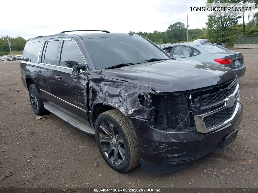 2015 Chevrolet Suburban 1500 Lt VIN: 1GNSKJKC8FR165578 Lot: 40411367